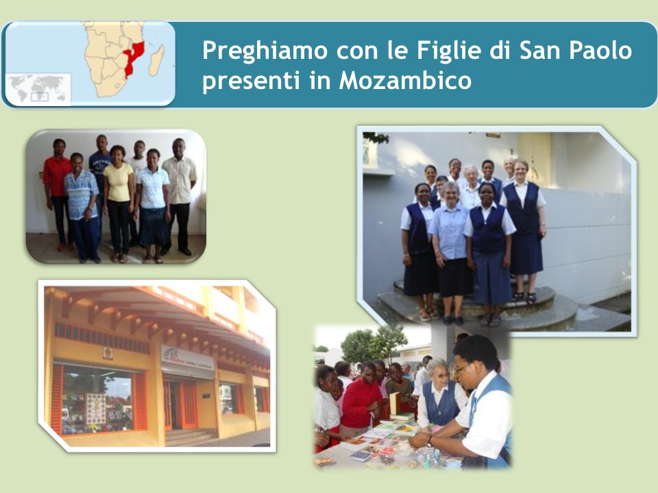 Preghiamo con le Figlie di San Paolo presenti in Mozambico