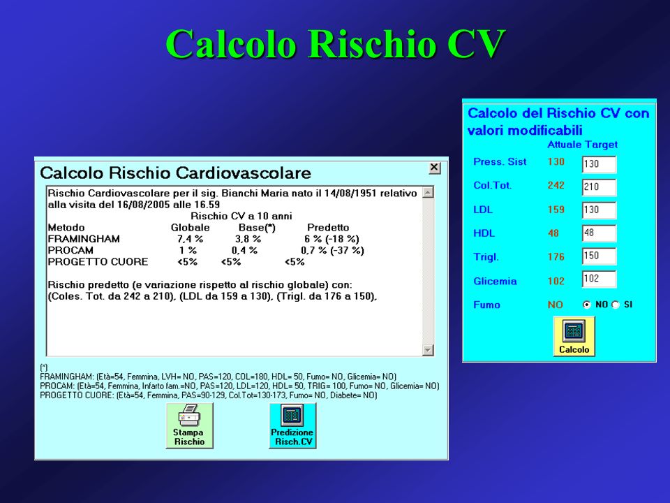 Calcolo Rischio CV