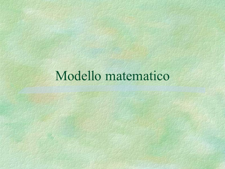 Modello matematico