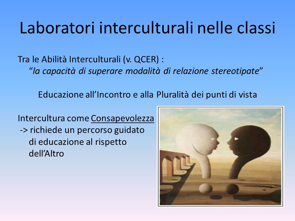 Laboratori interculturali nelle classi Tra le Abilità Interculturali (v.