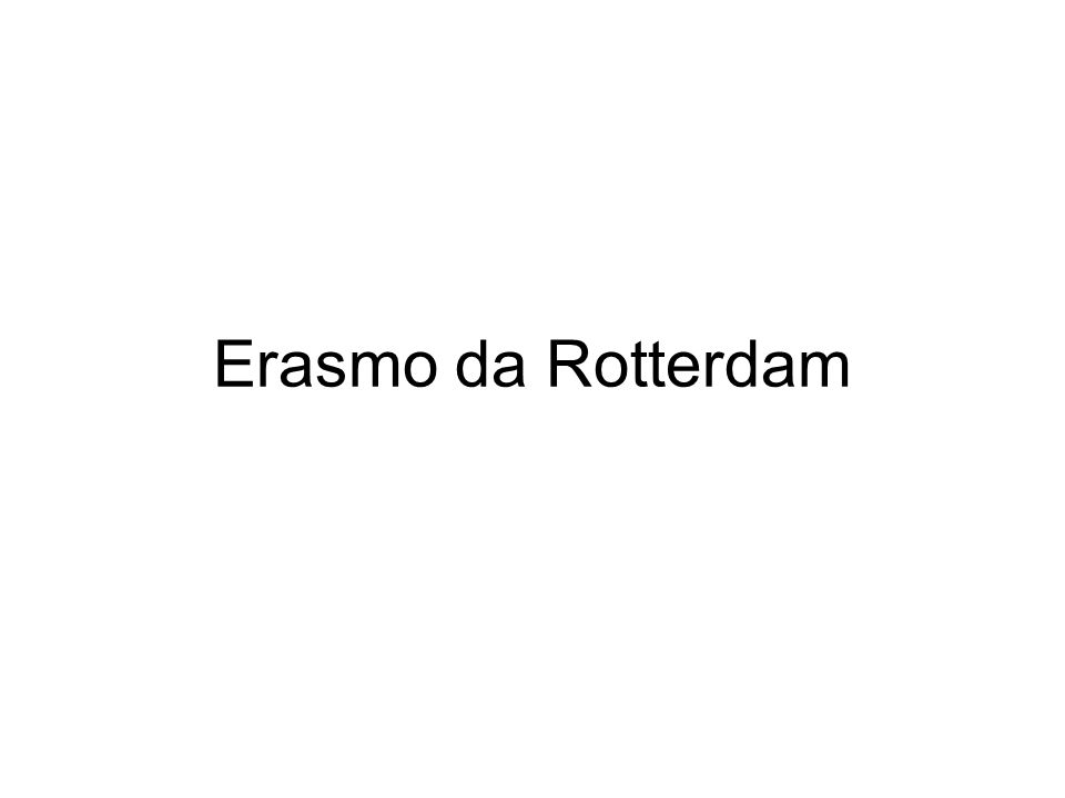 Erasmo da Rotterdam