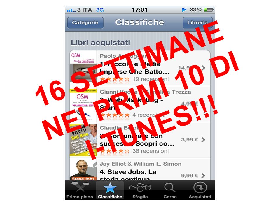 16 SETTIMANE NEI PRIMI 10 DI I-TUNES!!!