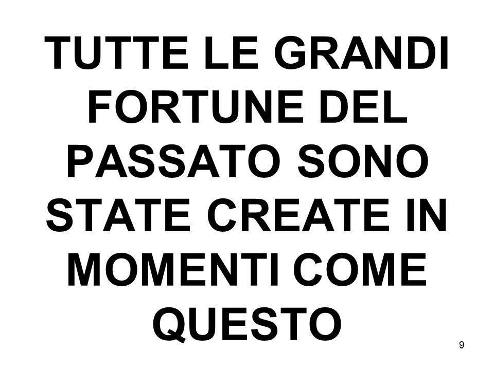 9 TUTTE LE GRANDI FORTUNE DEL PASSATO SONO STATE CREATE IN MOMENTI COME QUESTO