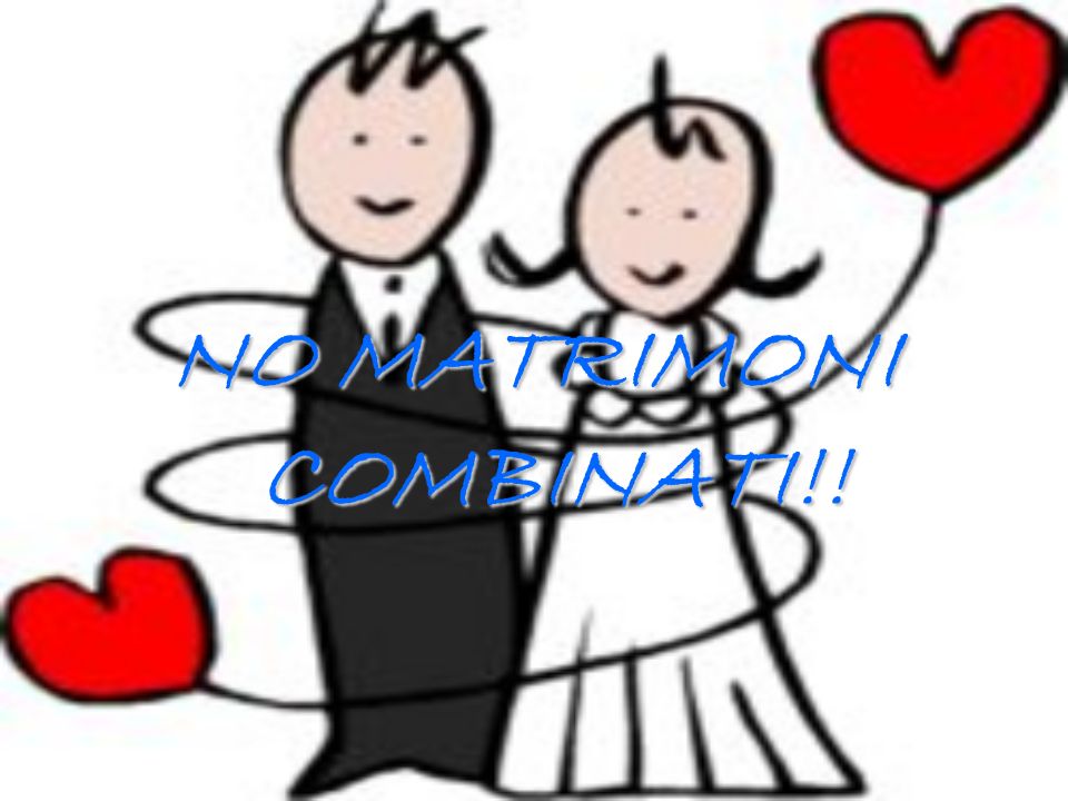 NO MATRIMONI COMBINATI!!