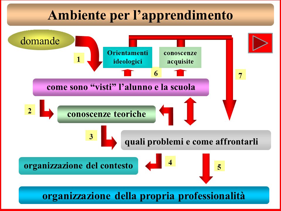 Lezione n. 6 La Professionalità progettualità organizzazione apprendimenti relazionalità comp.