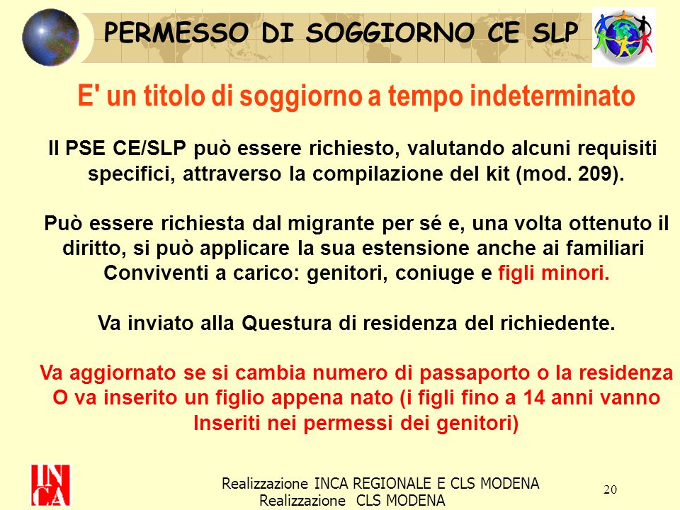 1 a cura del centro lavoratori stranieri cgil modena corso cgil le ... Questura di modena permesso di soggiorno