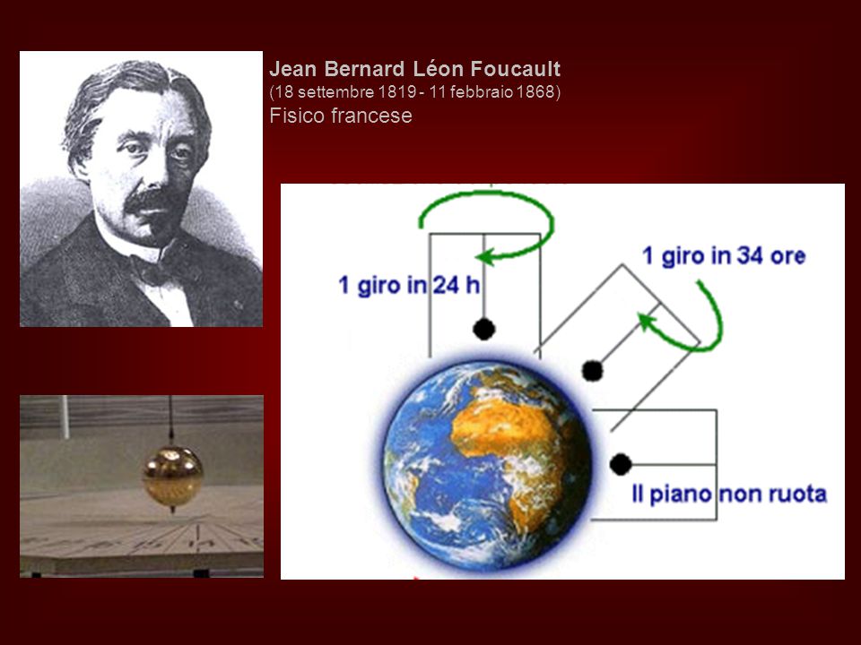 Jean Bernard Léon Foucault (18 settembre febbraio 1868) Fisico francese