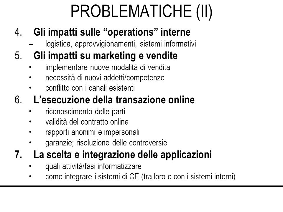 PROBLEMATICHE (II) 4.