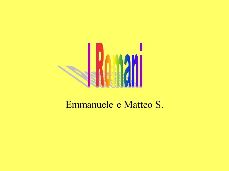 Emmanuele e Matteo S.
