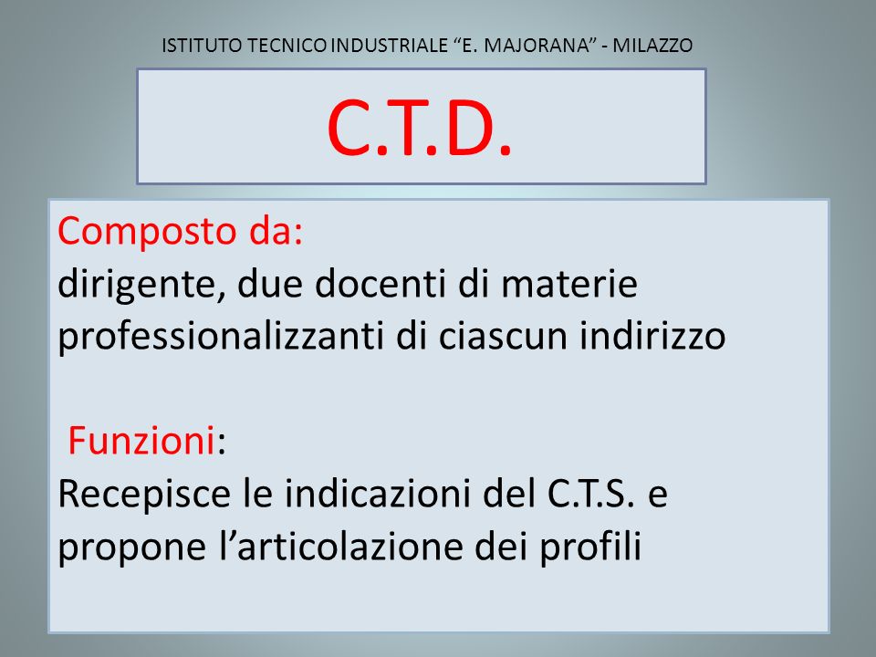 C.T.D.