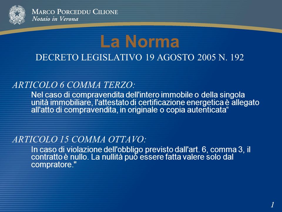 La Norma DECRETO LEGISLATIVO 19 AGOSTO 2005 N.