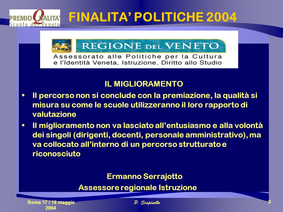 Roma 17 / 18 maggio 2004 P.