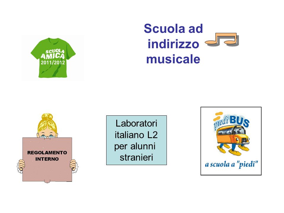 Scuola ad indirizzo musicale Laboratori italiano L2 per alunni stranieri