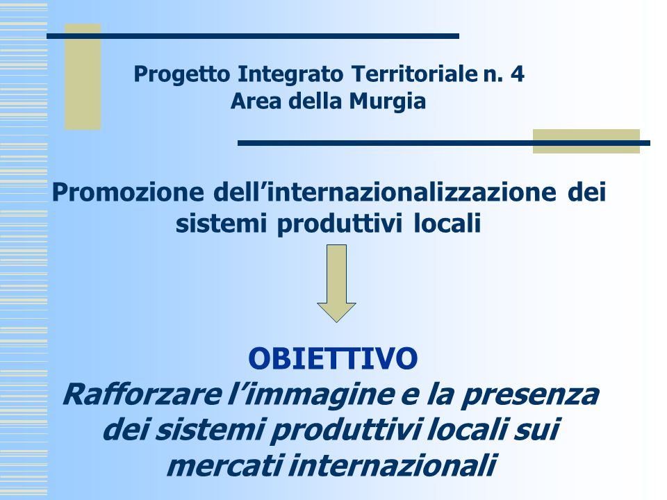 Progetto Integrato Territoriale n.