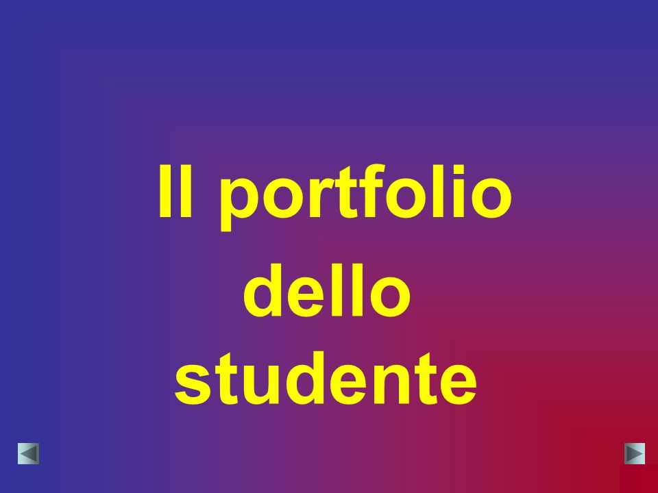 Il portfolio dello studente
