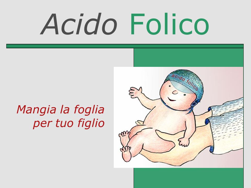 Acido Folico Mangia la foglia per tuo figlio