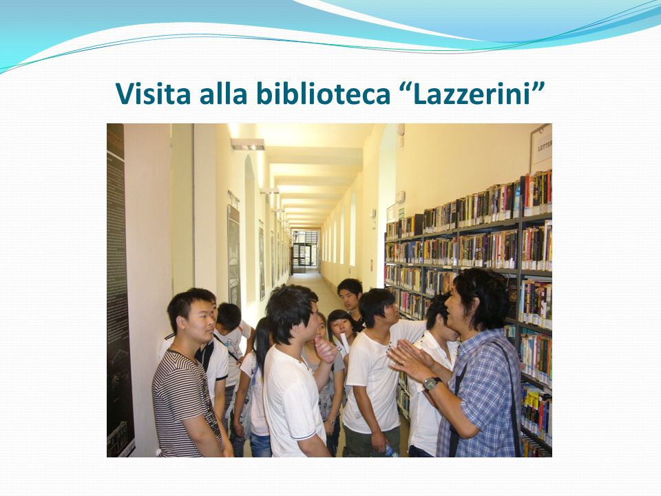 Visita alla biblioteca Lazzerini