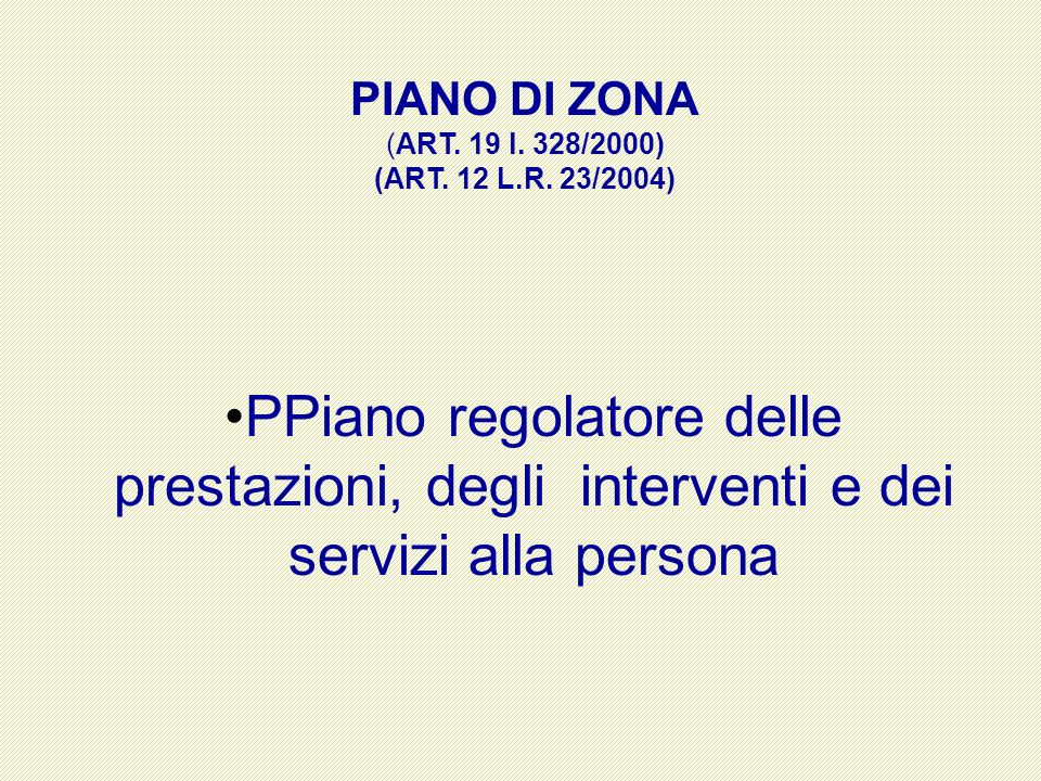 PIANO DI ZONA (ART. 19 l. 328/2000) (ART. 12 L.R.