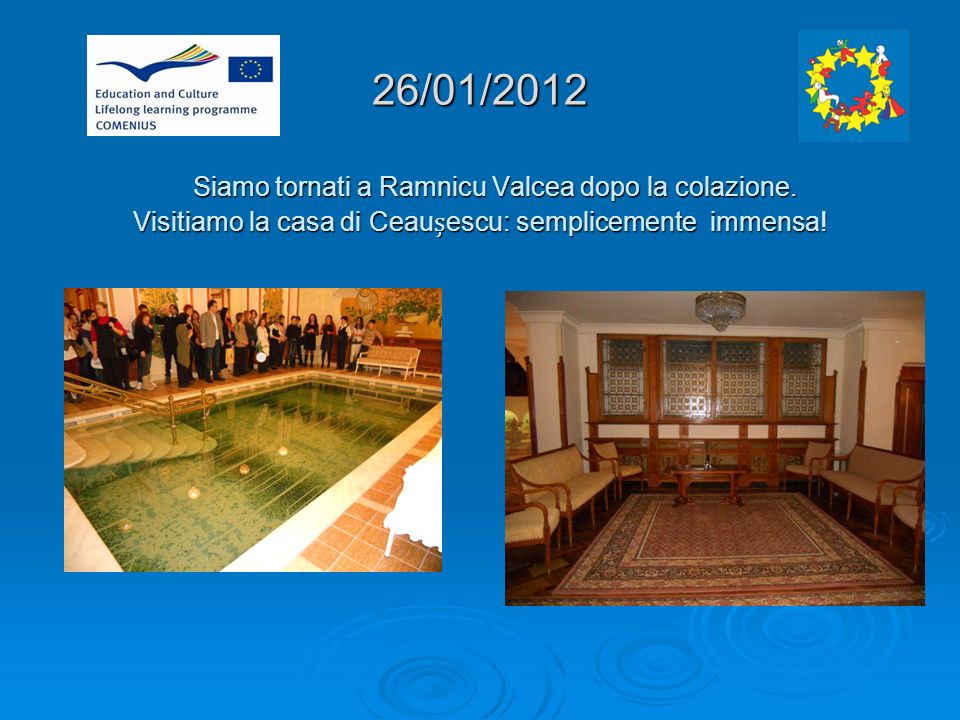 26/01/2012 Siamo tornati a Ramnicu Valcea dopo la colazione.