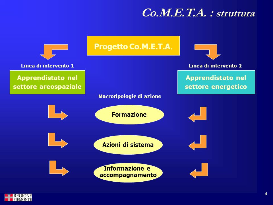 4 Co.M.E.T.A. : struttura Progetto Co.M.E.T.A.