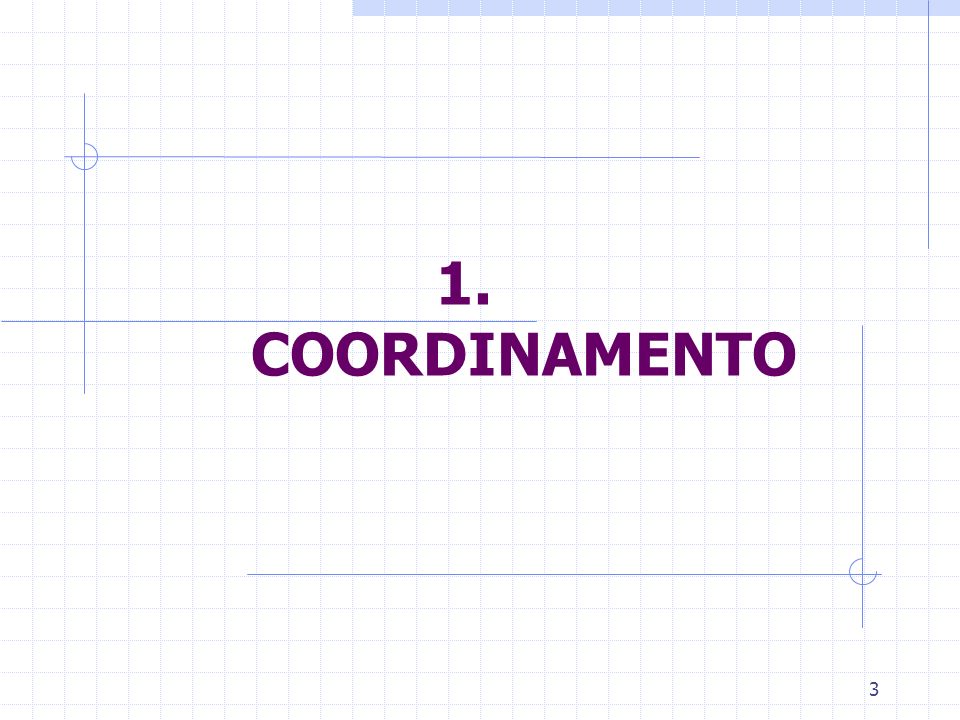 3 1. COORDINAMENTO