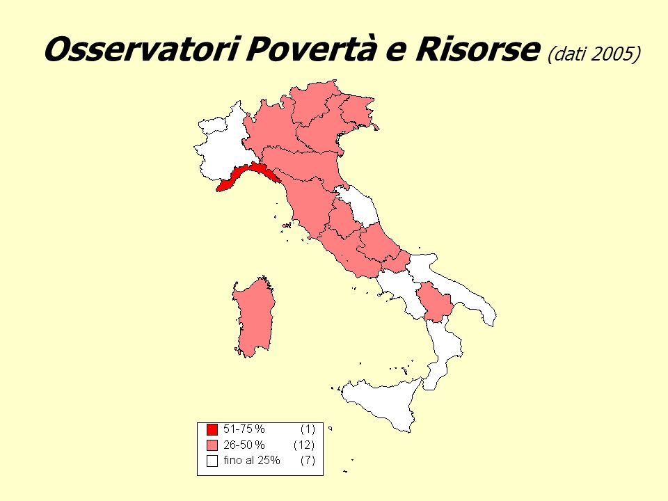 Osservatori Povertà e Risorse (dati 2005)