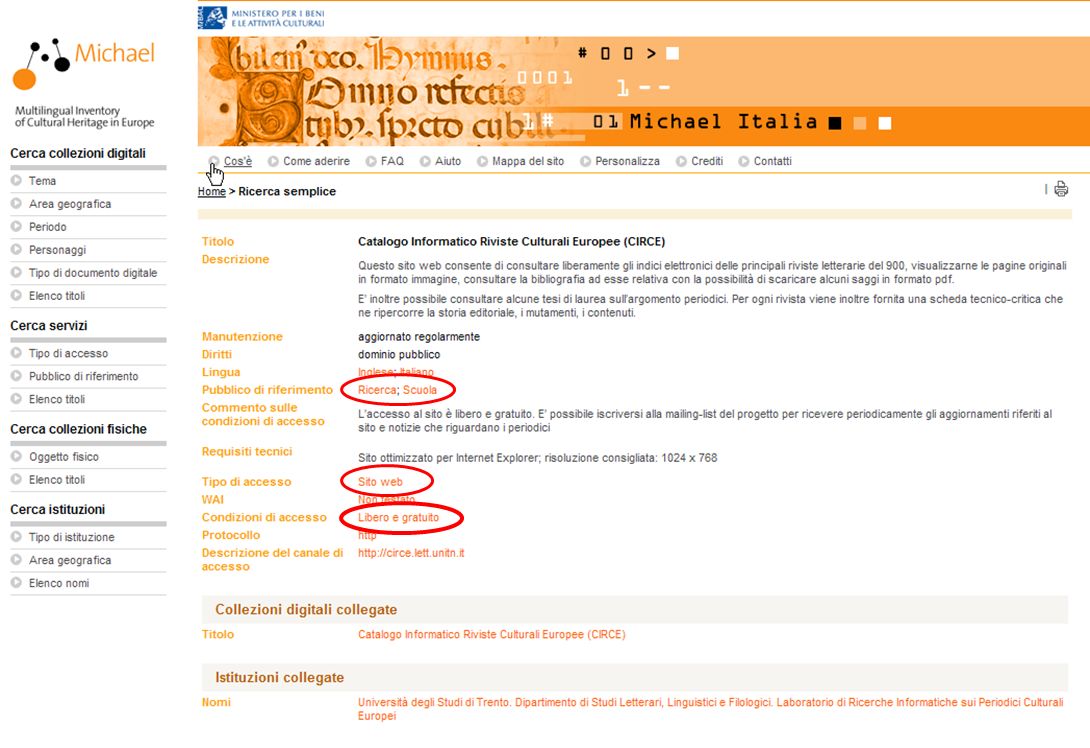 15-16 Novembre 2007 Collezioni digitali di periodici in Italia e in Europa: standard, applicazioni, valutazioni, prospettive 13