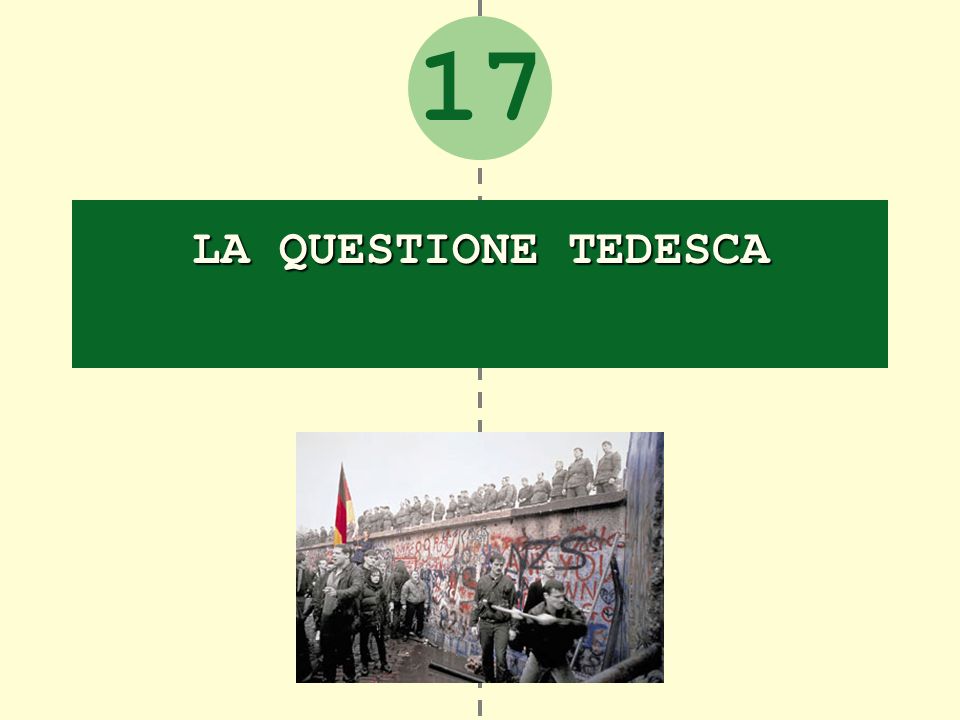 17 LA QUESTIONE TEDESCA