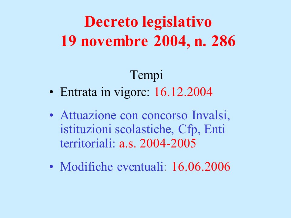 Decreto legislativo 19 novembre 2004, n.