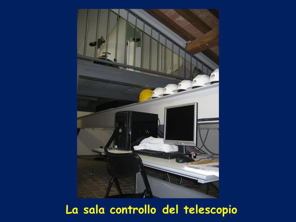 La sala controllo del telescopio