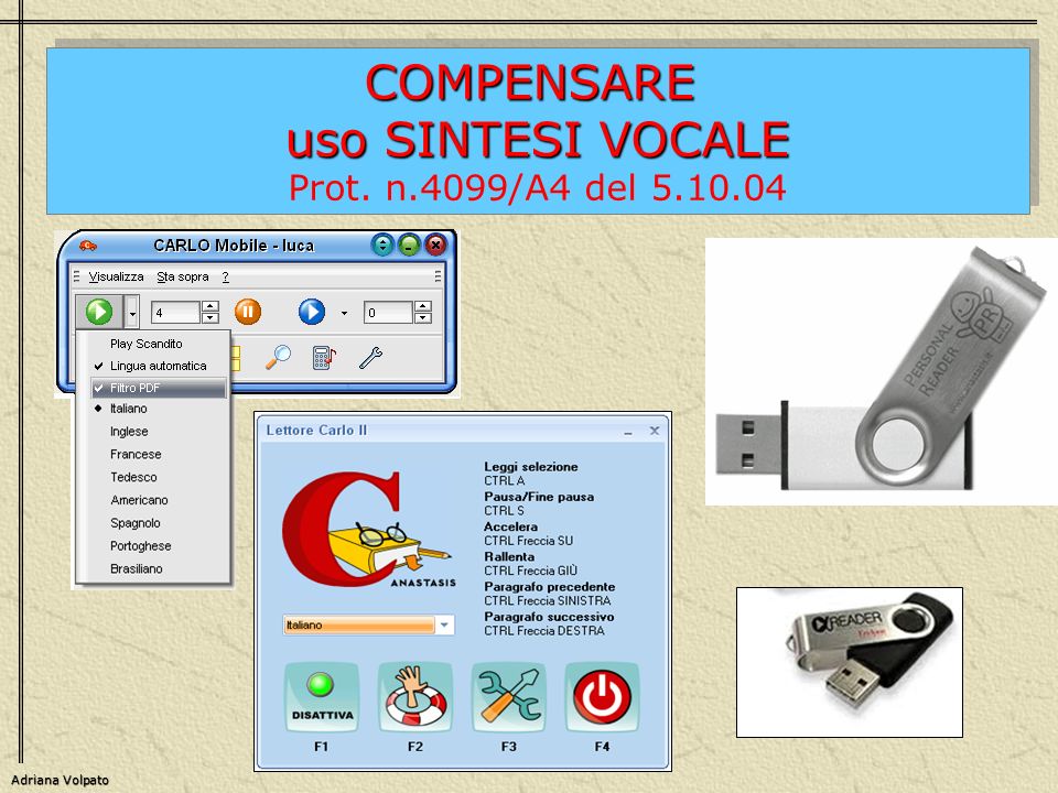 COMPENSARE uso SINTESI VOCALE Prot. n.4099/A4 del COMPENSARE uso SINTESI VOCALE Prot.