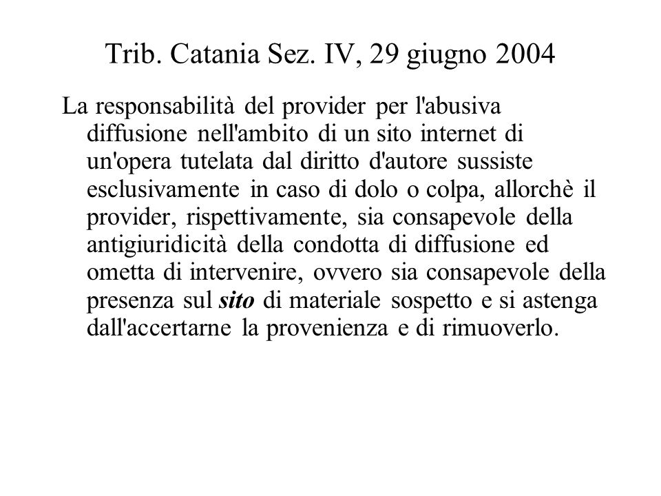 Trib. Catania Sez.