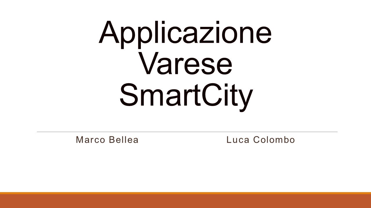 Applicazione Varese SmartCity Luca ColomboMarco Bellea