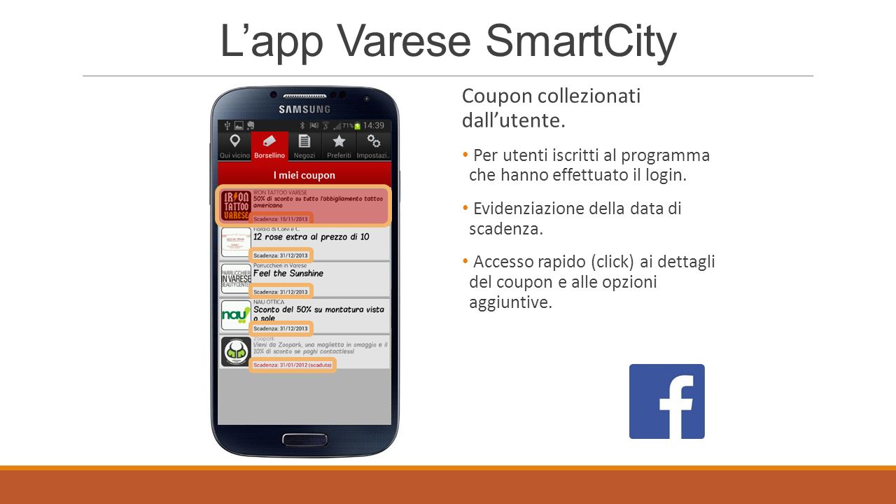 Lapp Varese SmartCity Coupon collezionati dallutente.