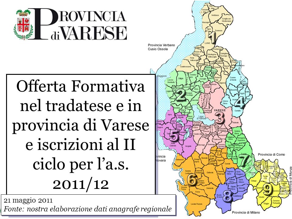 Offerta Formativa nel tradatese e in provincia di Varese e iscrizioni al II ciclo per l’a.s.