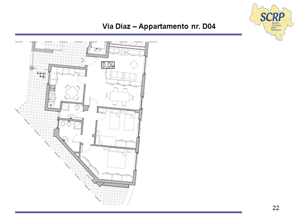 22 Via Diaz – Appartamento nr. D04
