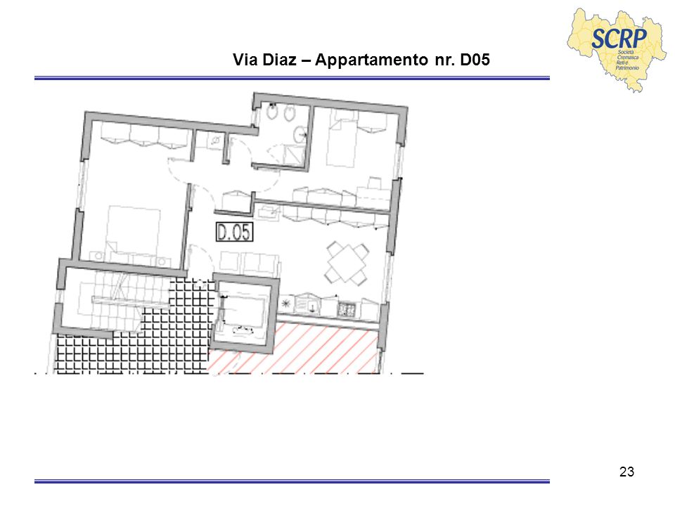 23 Via Diaz – Appartamento nr. D05