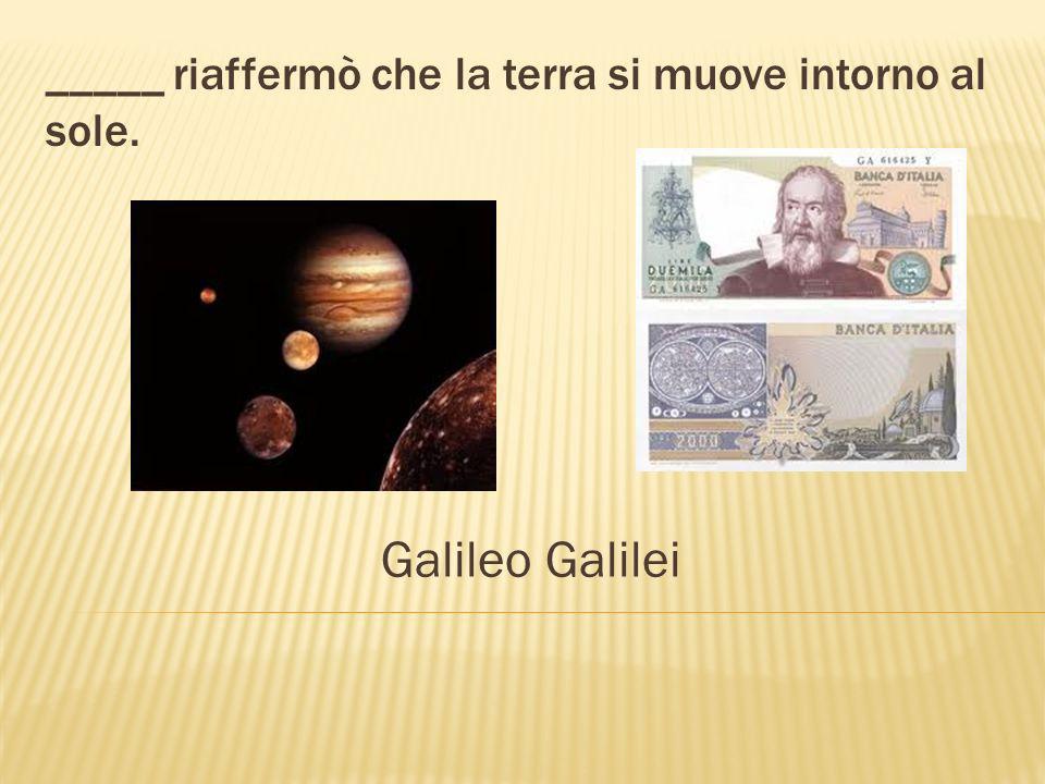 Galileo è un famoso _____ italiano. scienziato telescopio