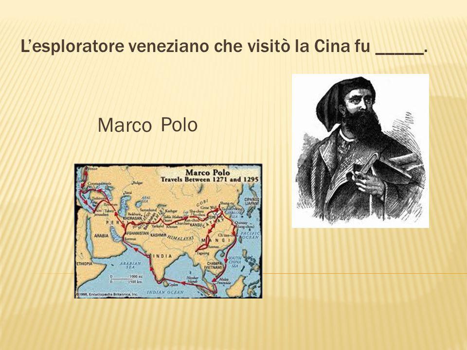 Il nome America deriva dal famoso navigatore _____. Amerigo Vespucci