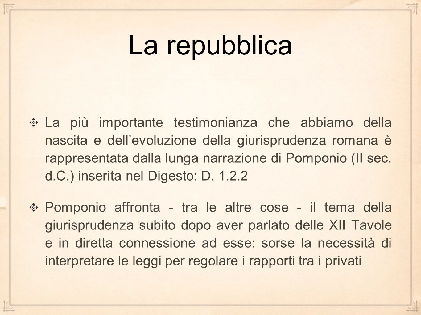 Storia Del Diritto Romano La Repubblica Parte Ii Ppt Scaricare