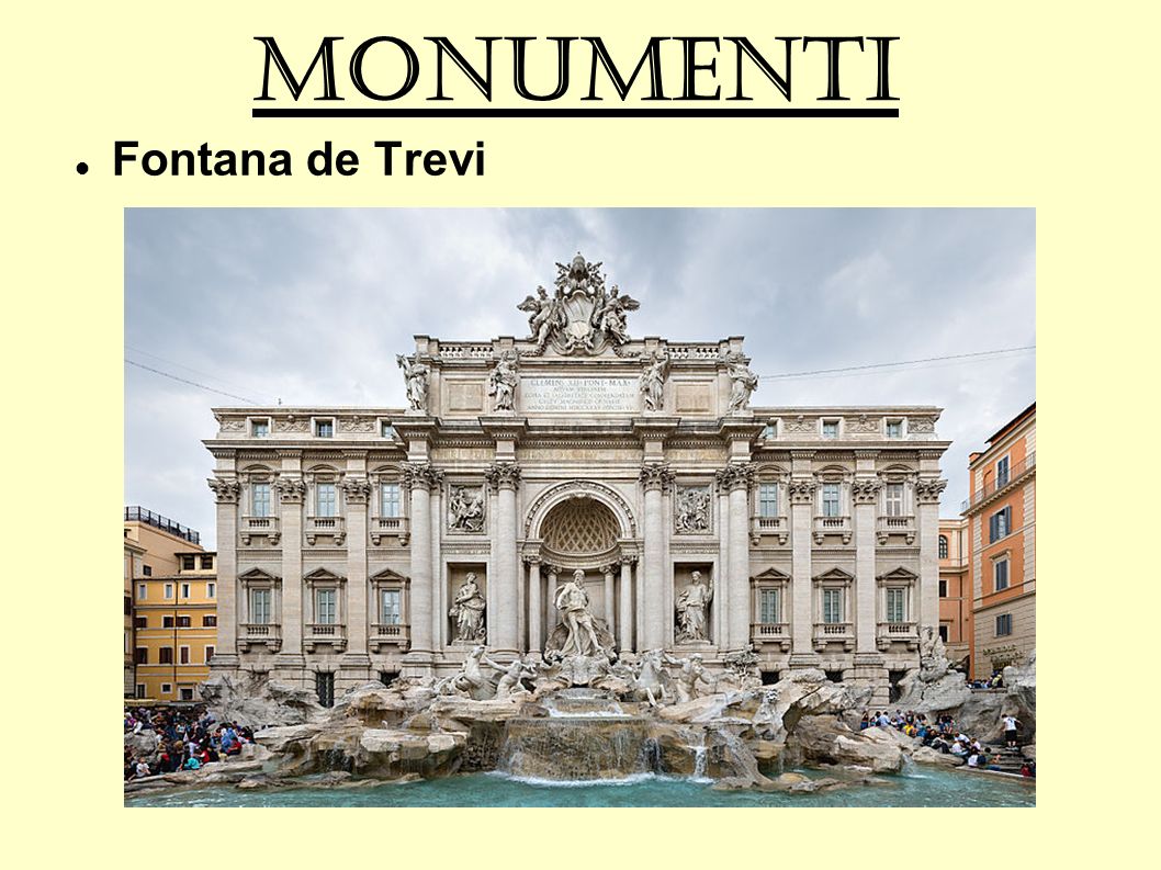 MONUMENTI Fontana de Trevi