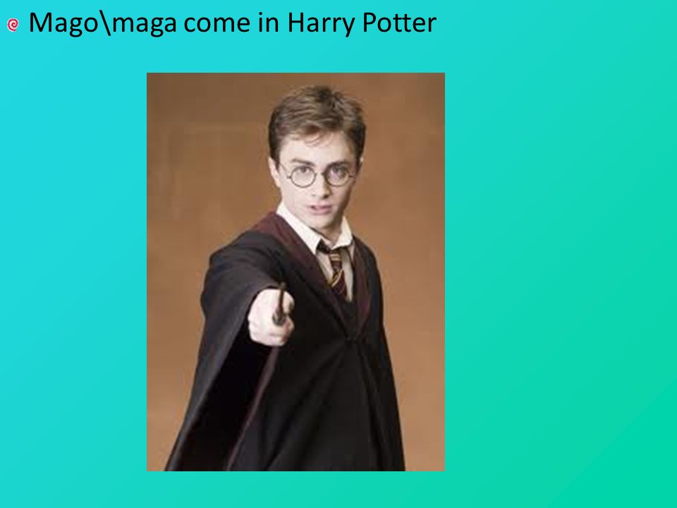 Mago\maga come in Harry Potter