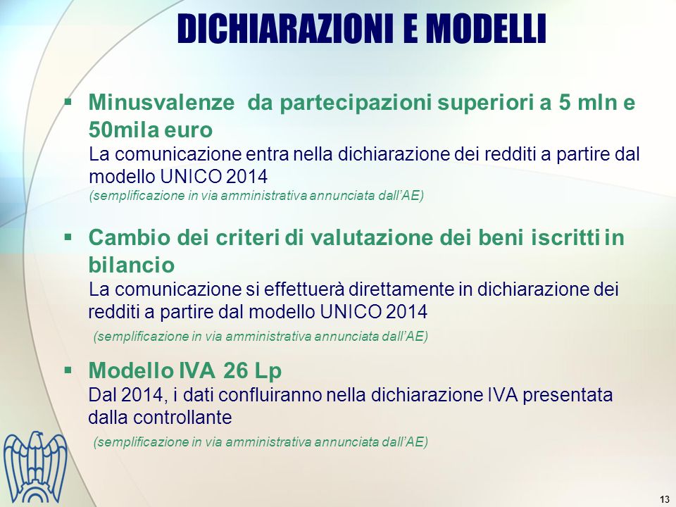 Semplificazioni Fiscali Avv. Francesca Mariotti Udine, 18 Ottobre 2013 ...