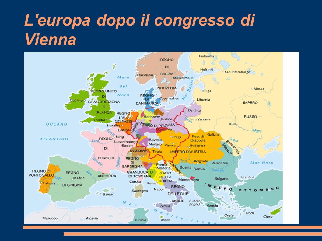 L europa dopo il congresso di Vienna