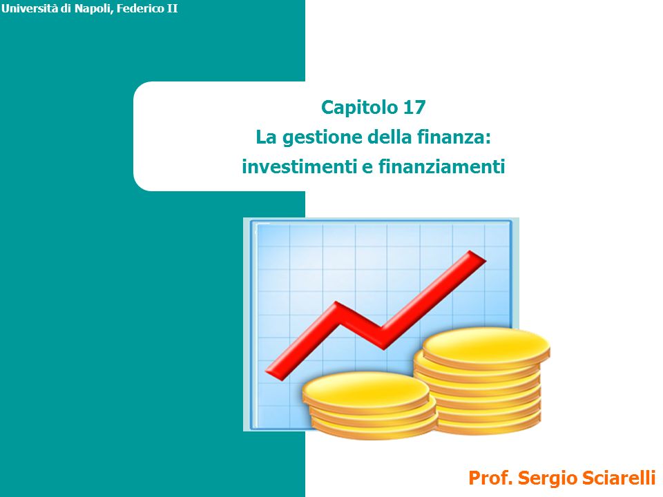 Capitolo 17 La gestione della finanza: investimenti e finanziamenti Università di Napoli, Federico II Prof.