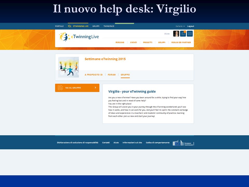 Il nuovo help desk: Virgilio