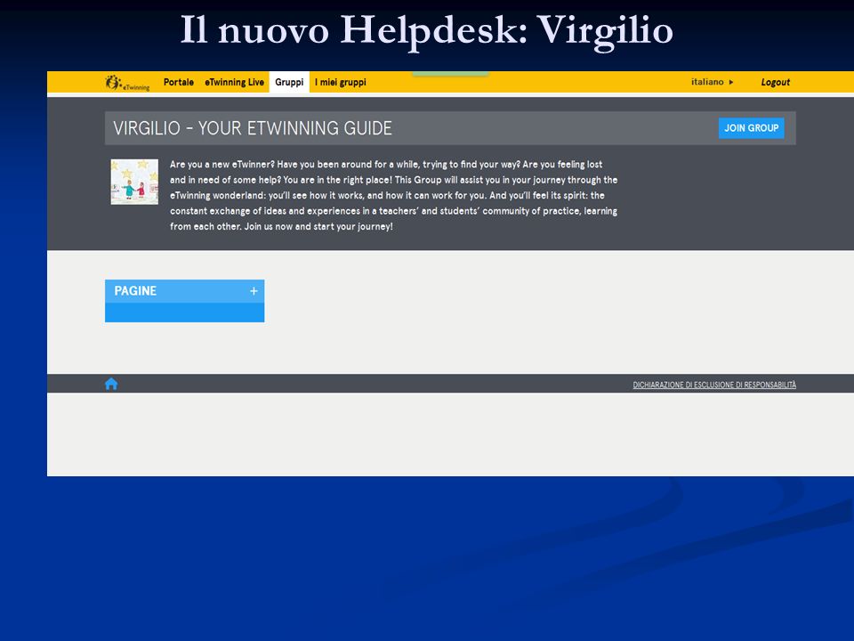 Il nuovo Helpdesk: Virgilio