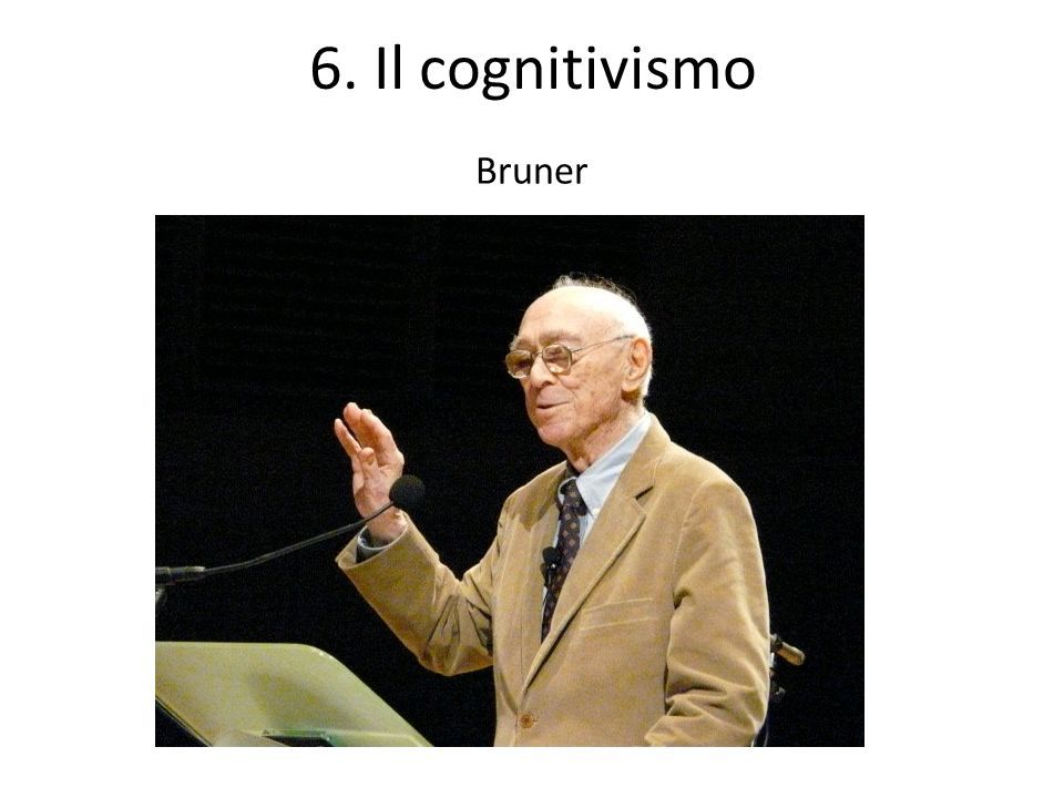 6. Il cognitivismo Bruner